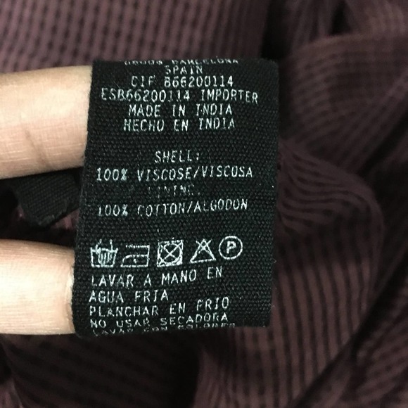 LOA Women's High Neck Tiered Layered Ruffle Mini Dress Size 1/ Small Brown - Picture 9 of 11